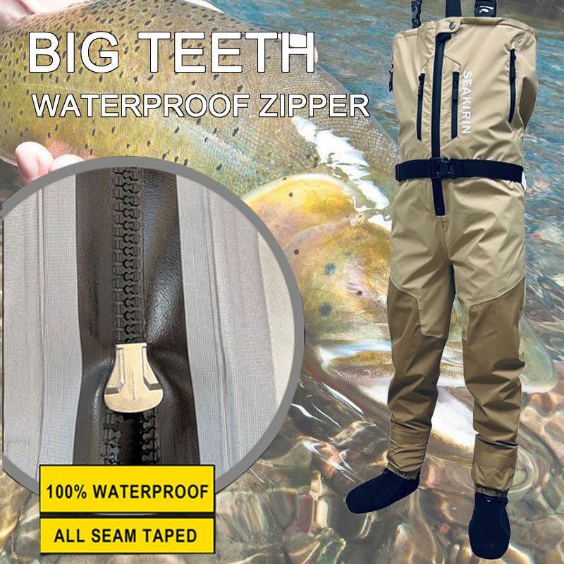 Fishing Waders - سراويل صيد السمك بسحاب أمامي قابلة