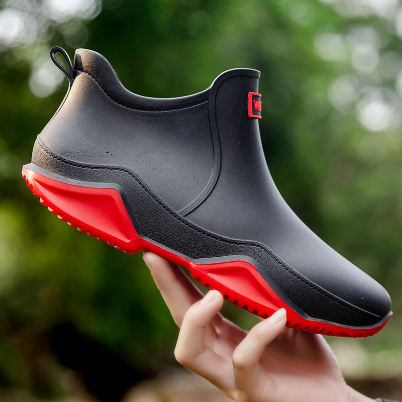 Fishing Boots - أحذية مطر عصرية للرجال مقاومة للماء
