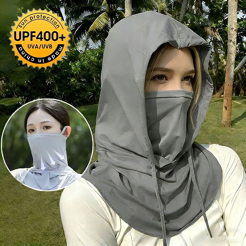 Fishing Hoodie - قبعة بالاكلافا قطعة واحدة، قابلة للتنفس،