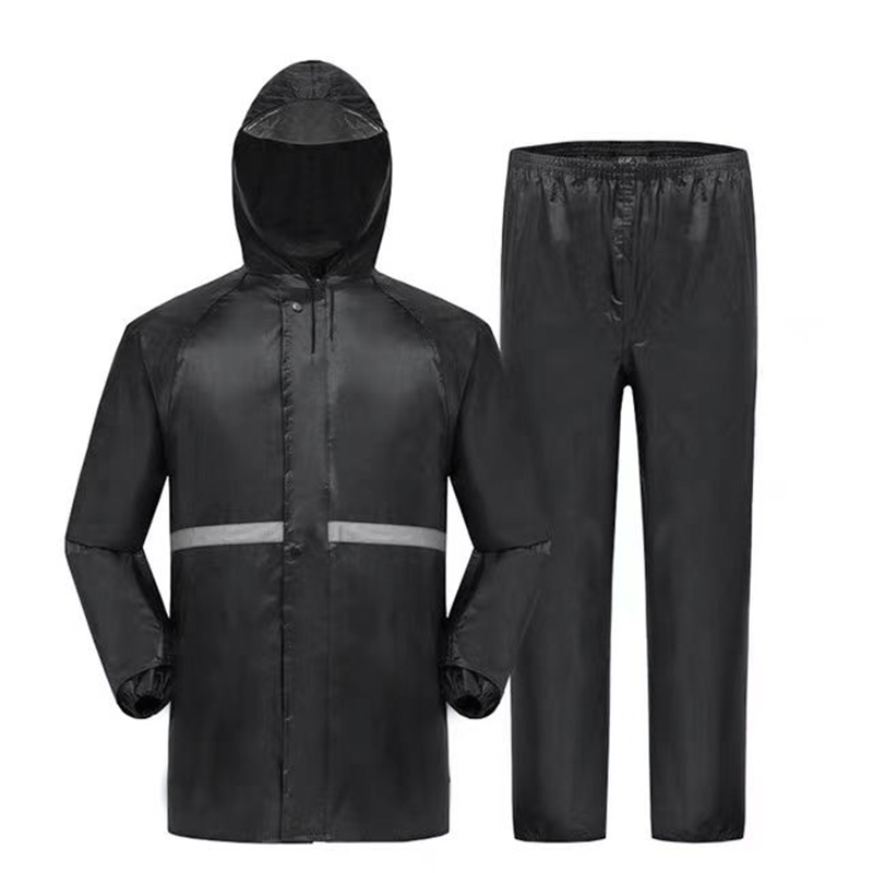 Fishing Rain Suit - معطف مقاوم للماء بغطاء رأس وبنت