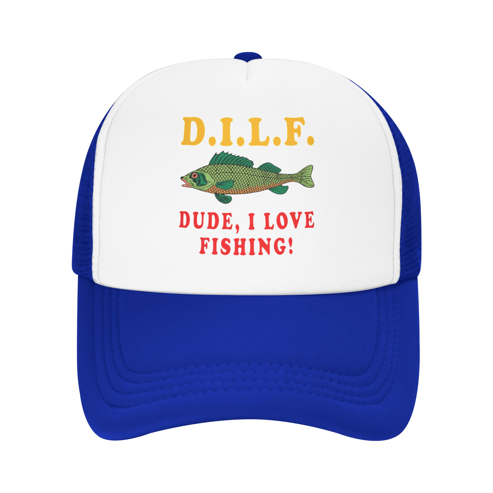 Fishing Hat - قبعة بيسبول ميم DILF I Love