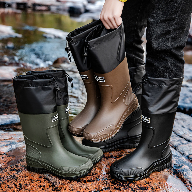 Fishing Boots - أحذية مطر رجالية مقاومة للماء للصيد