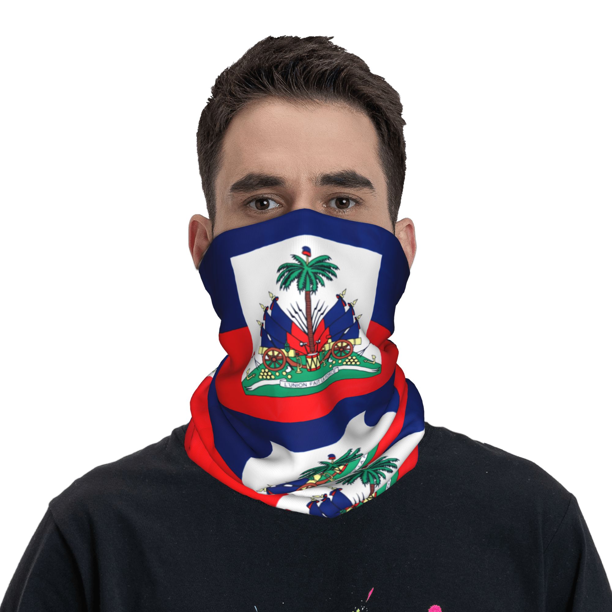 Fishing Mask Sun Protection - قناع وجه رياضي خارجي بتصميم علم