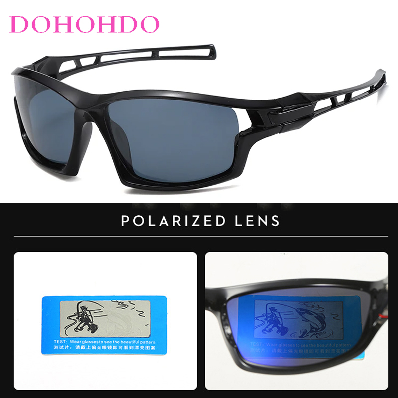 Fishing Sunglasses Polarized - نظارات شمسية مستقطبة بتصميم ريترو للرجال