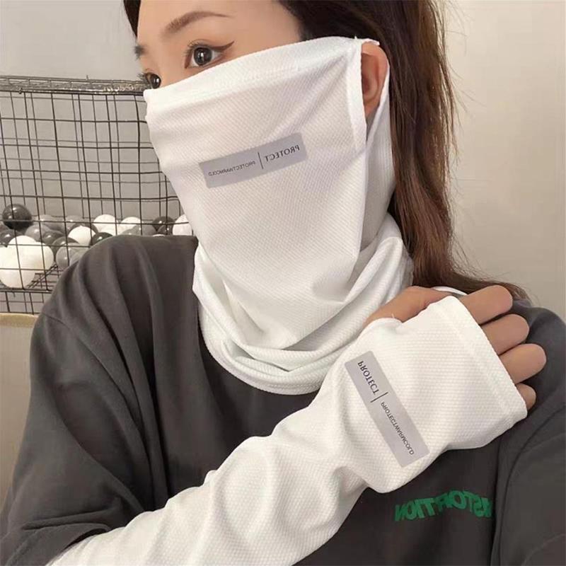 Fishing Mask Sun Protection - طقم حماية من الشمس من الحرير