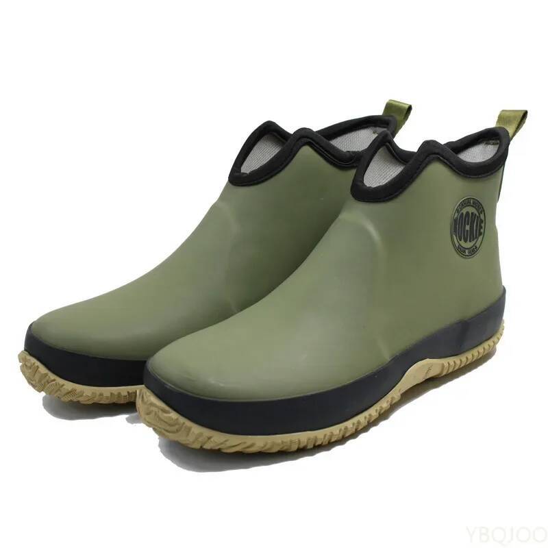 Fishing Boots - الرجال عدم الانزلاق المطر مطاط مقاوم