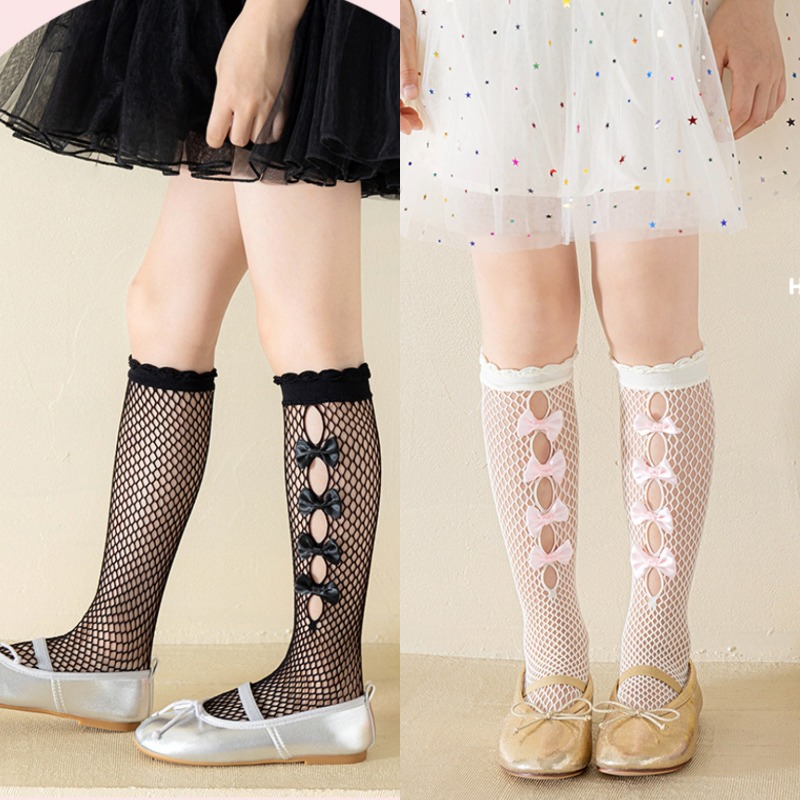 Fishing Socks - جوارب لوليتا الشبكية للأطفال، جوارب نايلون