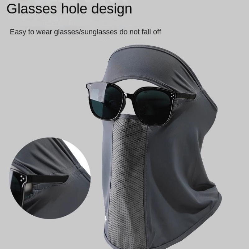 Fishing Mask Sun Protection - قناع صيفي من الحرير الجليدي مضاد