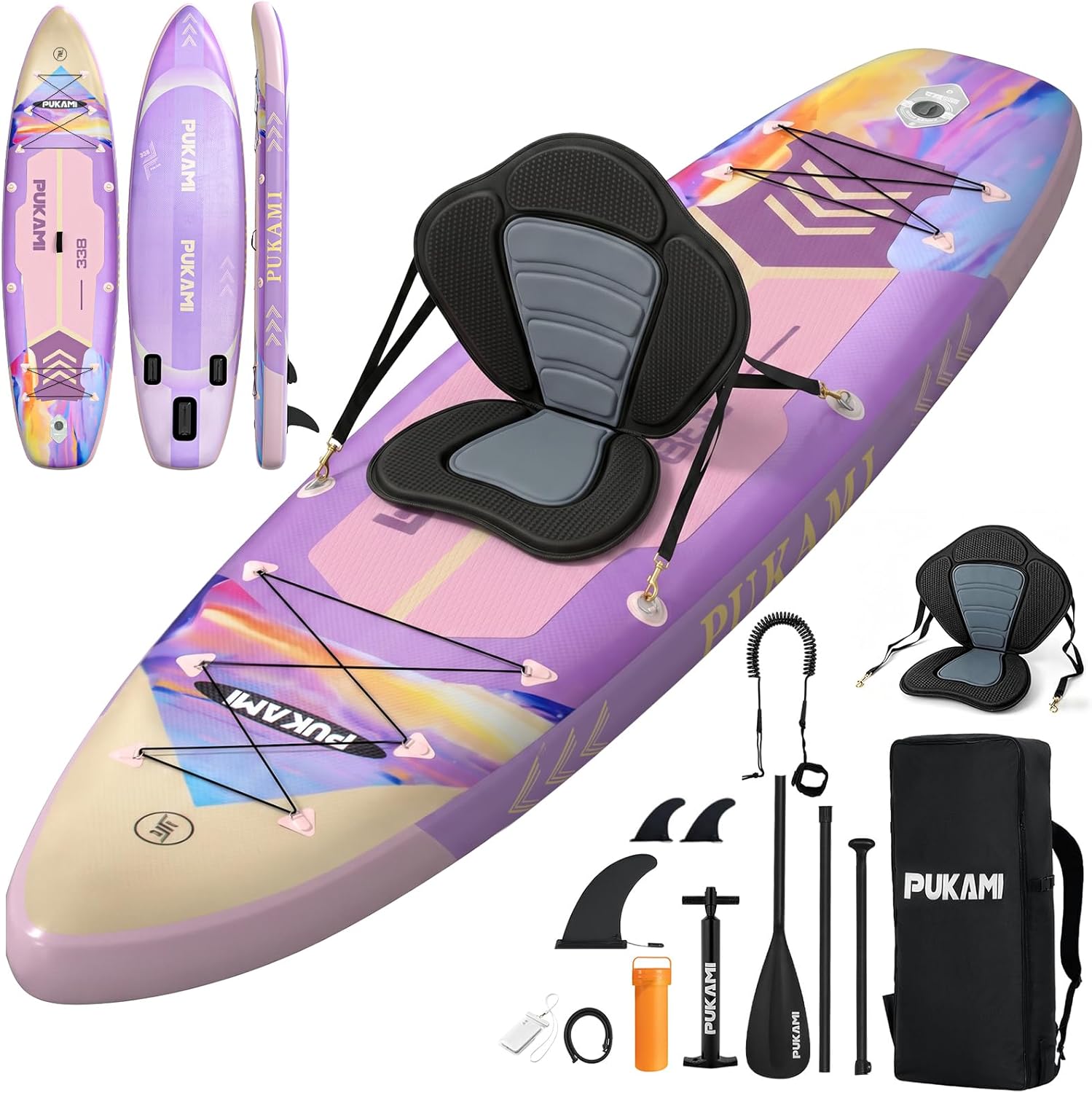 Fishing Backpack - لوح تزلج قابل للنفخ عريض جدًا،