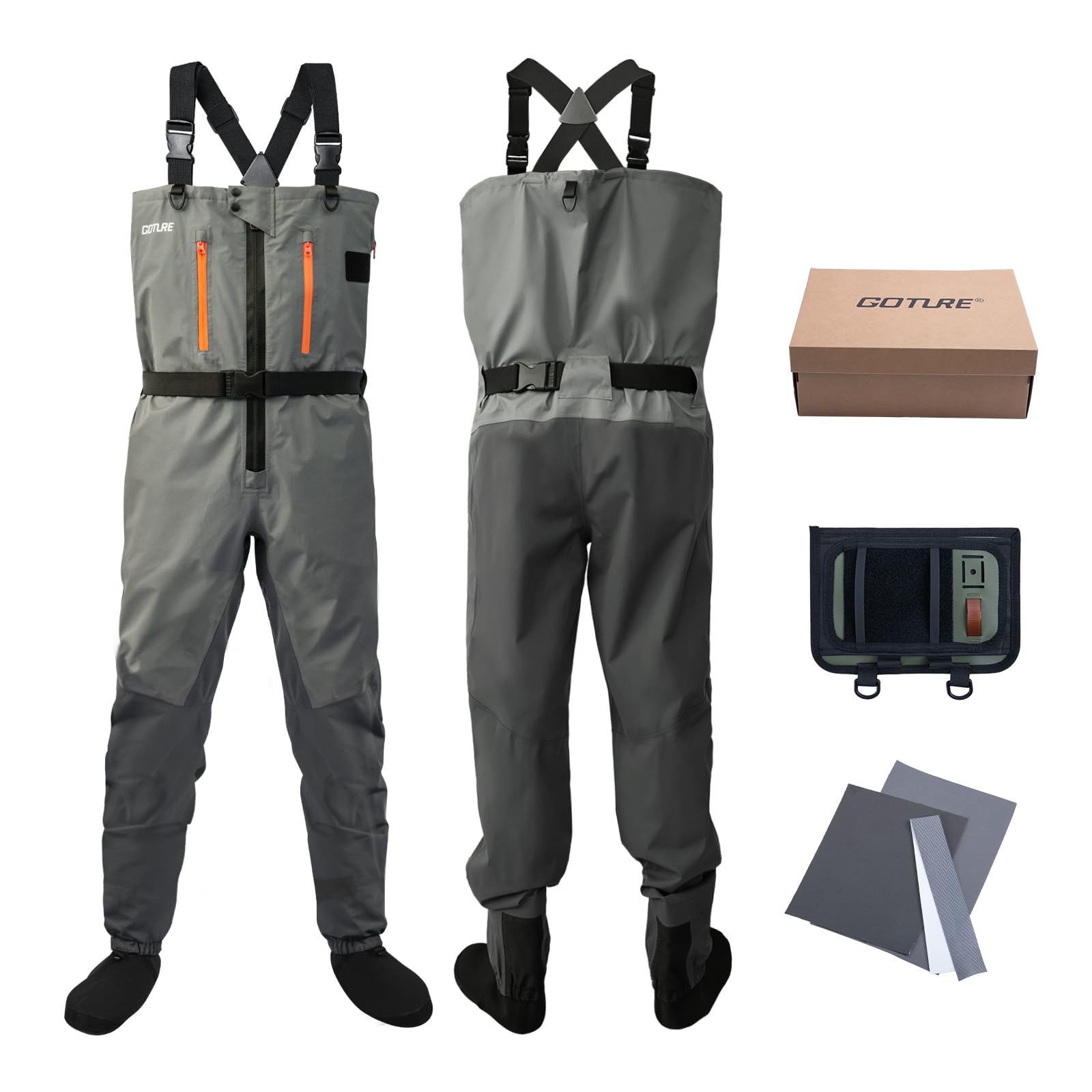 Goture 5-Layer مقاوم للماء الص - مراجعة Fishing Waders وسعره