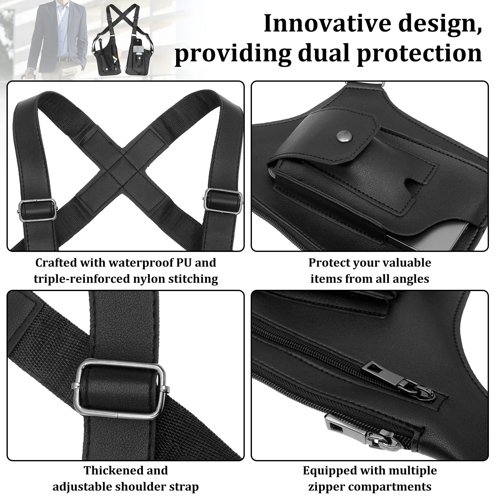 تحت الإبط مكافحة سرقة حقيبة بو - مراجعة Fishing Bag Waterproof وسعره