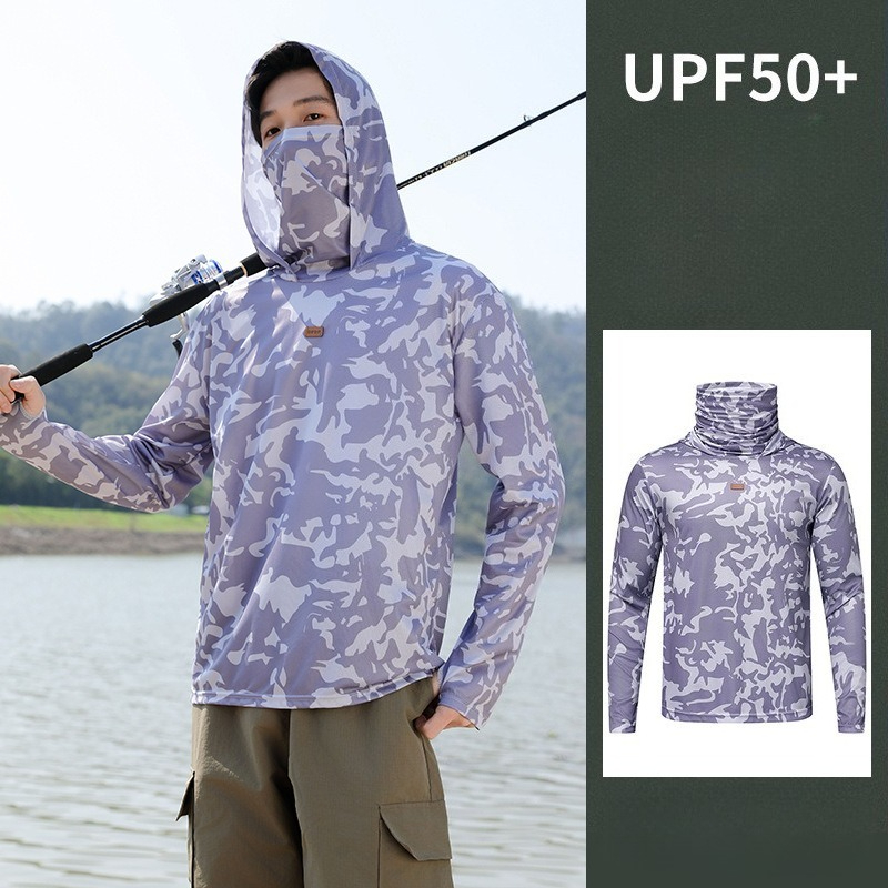 قميص صيد للرجال بغطاء رأس، ملا - مراجعة Fishing Shirt Uv Protection وسعره