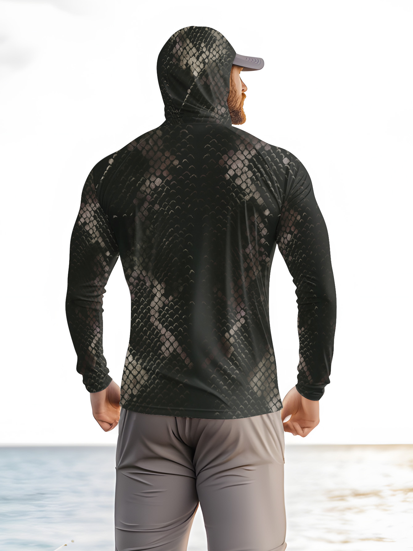 قميص صيد للرجال بغطاء للرأس وأ - مراجعة Fishing Shirt Uv Protection وسعره