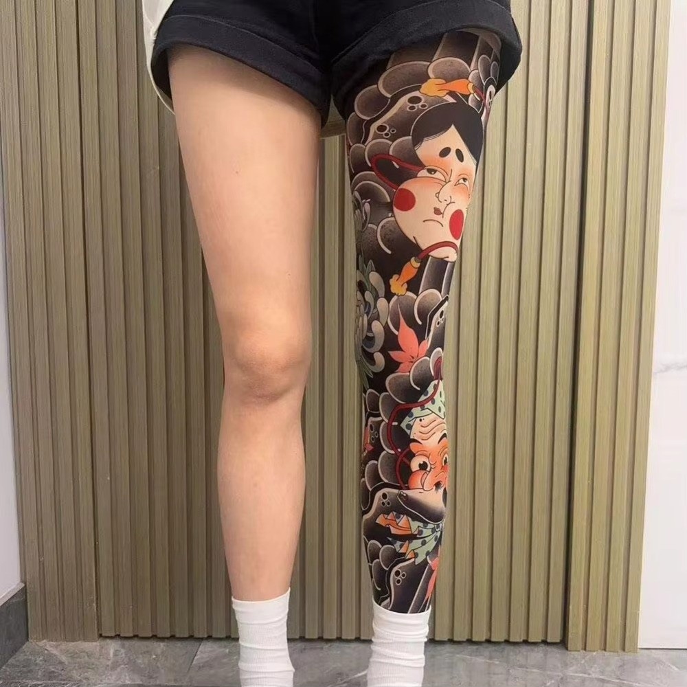 كامل الساق وهمية الوشم الجوارب - مراجعة Fishing Socks وسعره