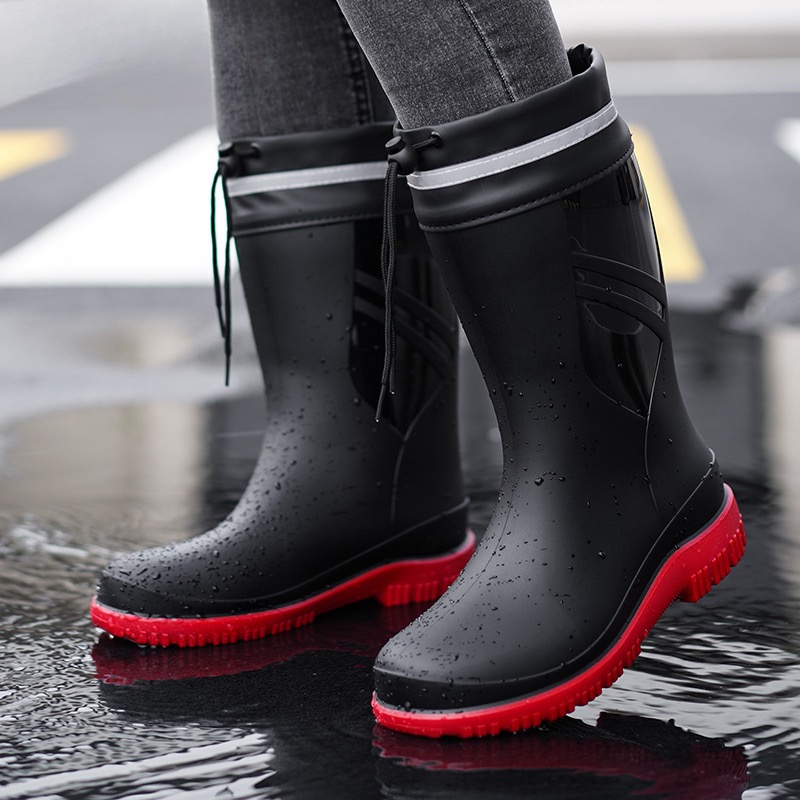 أحذية مطر رجالية أنيقة متوسطة  - مراجعة Fishing Boots وسعره
