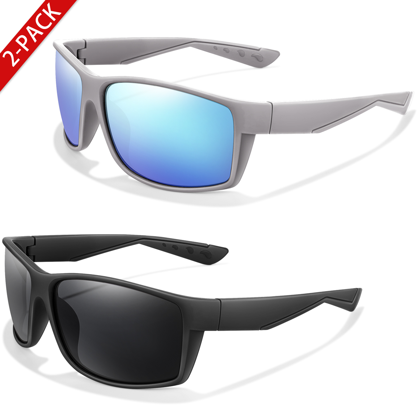 عبوتان من النظارات الشمسية الم - مراجعة Fishing Sunglasses Polarized وسعره