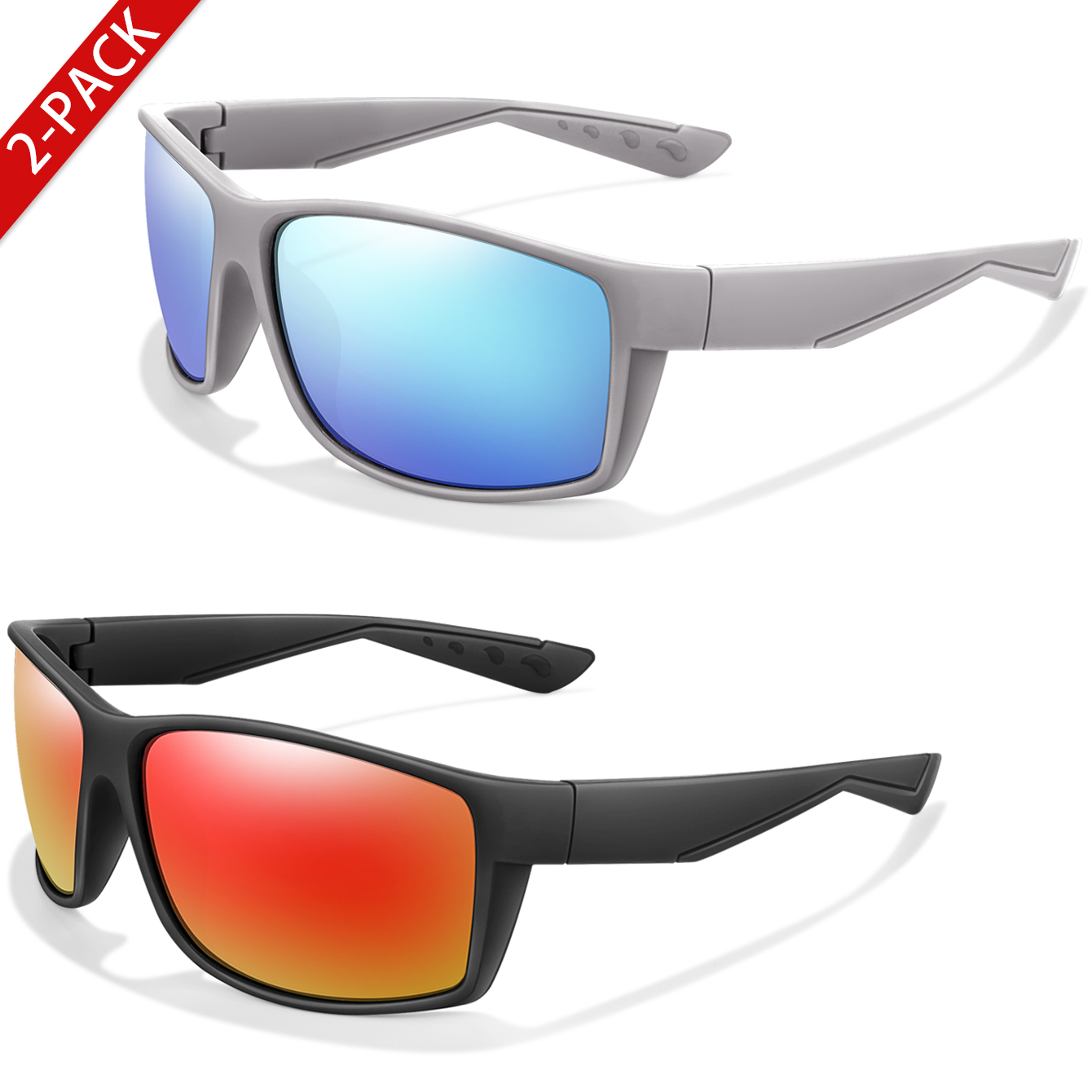 عبوتان من النظارات الشمسية الم - مراجعة Fishing Sunglasses Polarized وسعره