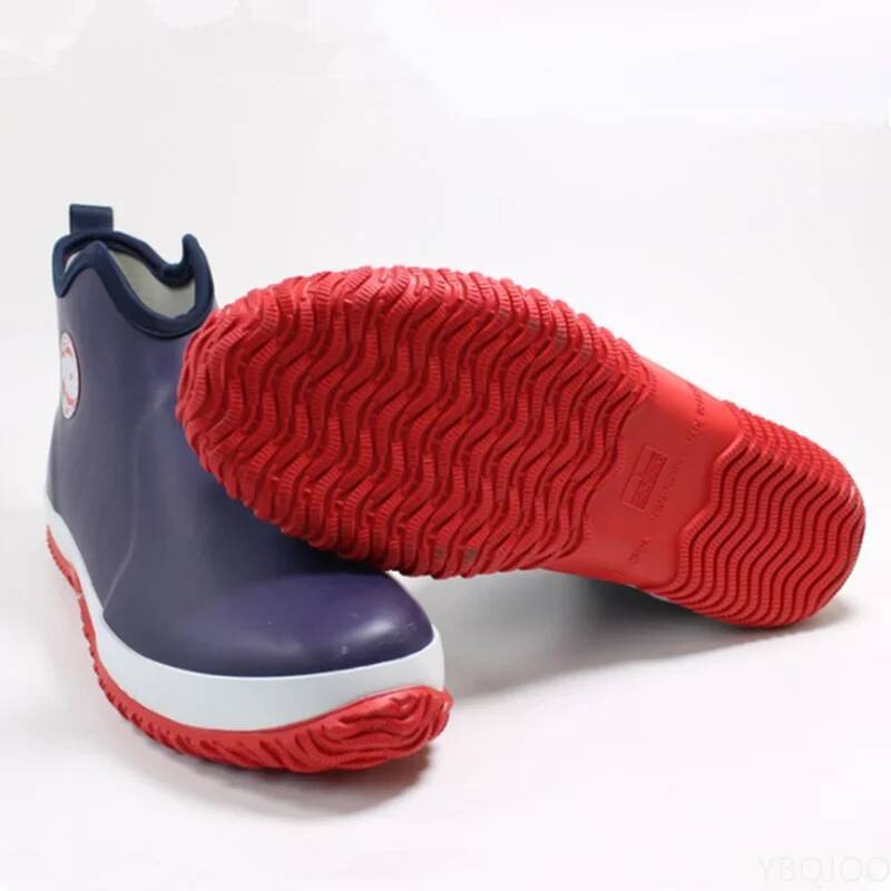 الرجال عدم الانزلاق المطر مطاط - مراجعة Fishing Boots وسعره
