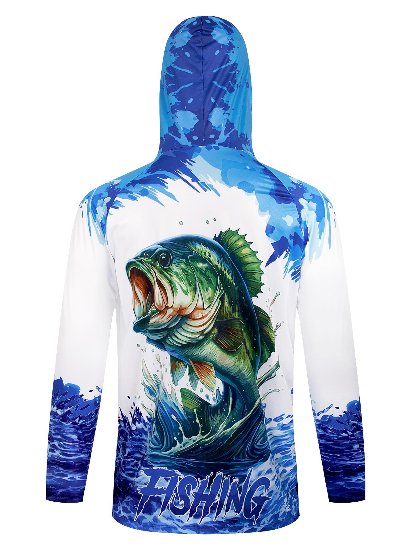 قميص صيد بقلنسوة للحماية من ال - مراجعة Fishing Shirt Uv Protection وسعره
