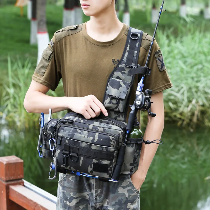 حقيبة خصر متعددة الوظائف بسعة  - مراجعة Fishing Backpack وسعره