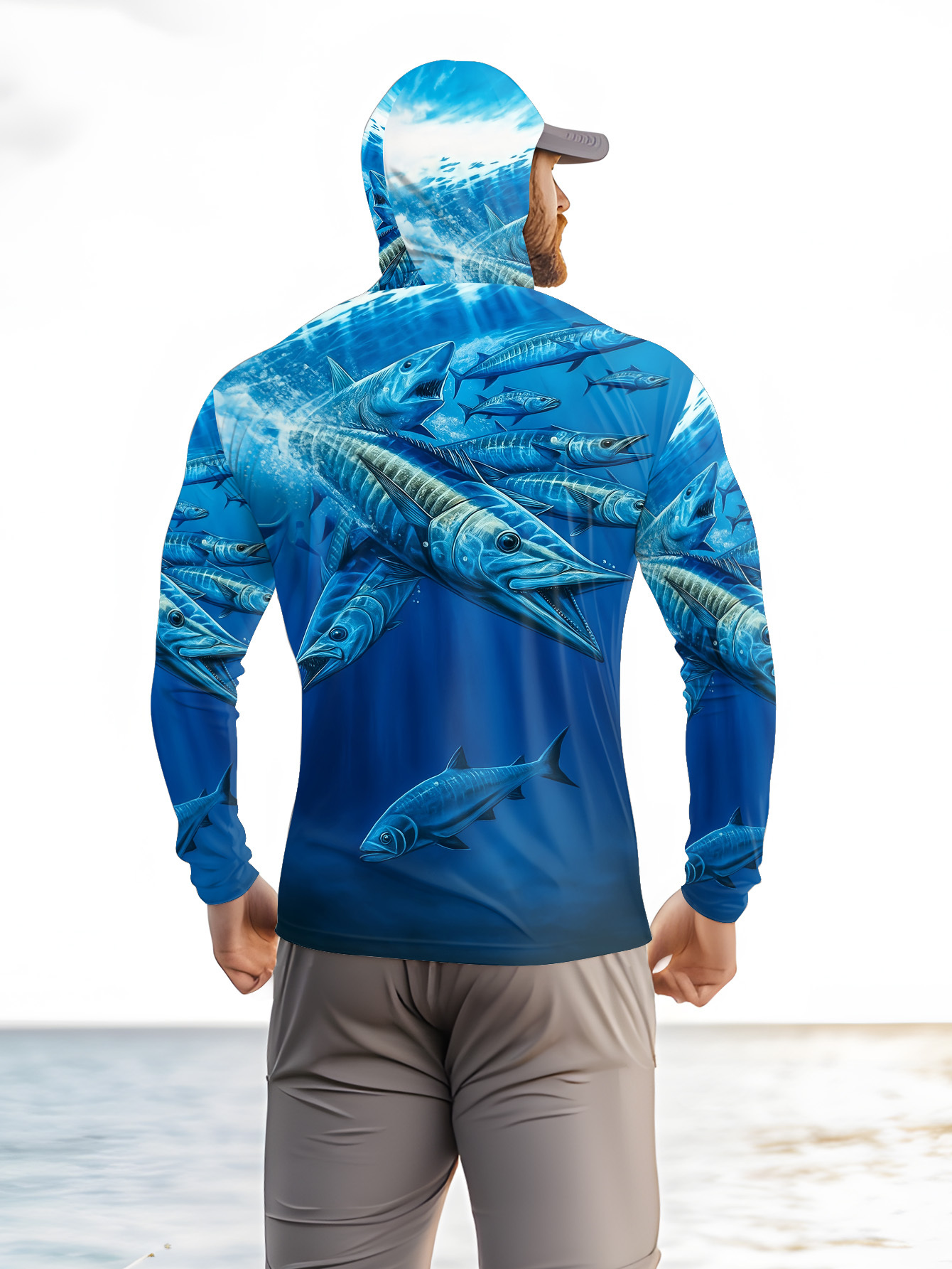 قميص صيد للرجال بأكمام طويلة،  - مراجعة Fishing Shirt Uv Protection وسعره